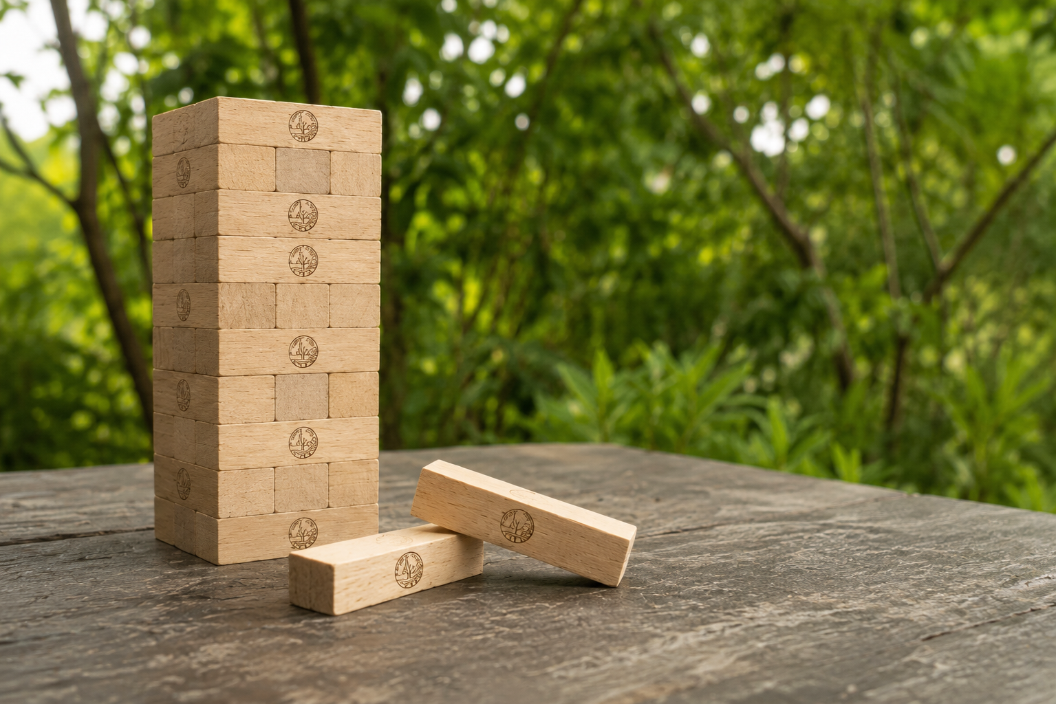 Your Carbon Karma Jenga Set